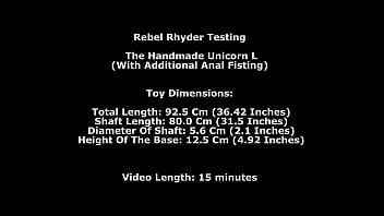 I am testing homemade dildo unicorn l with anal fisting big gapes and prolapse I am testing homemade dildo unicorn l with anal fisting big gapes and prolapse