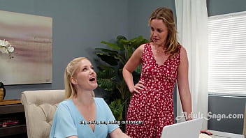 One of her stepmoms is making an omelette the other one is feeding her pussy One of her stepmoms is making an omelette the other one is feeding her pussy