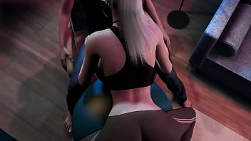 3d big boobs mature milf teasing the big cock to fuck her wet pussy and make her orgasm