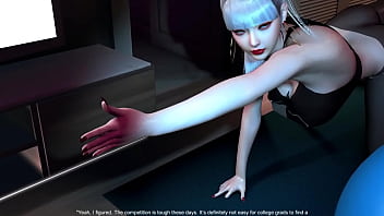 3d big boobs mature milf teasing the big cock to fuck her wet pussy and make her orgasm