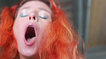 Red haired bitch gave her ass to her nephew dry