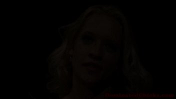 Tied up euro sub fucked hard doggystyle