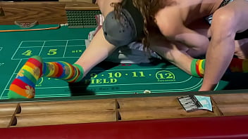 Fucking slut sex on a lucky table is a lot of fun