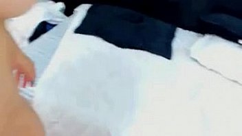 Close up of clitoris stimulus bating on cam