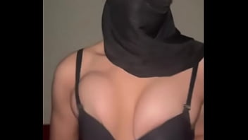 Hijab on tits out • arab muslim babe plays with her boobs and moans like a horny slut