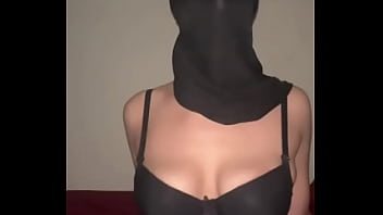 Hijab on tits out • arab muslim babe plays with her boobs and moans like a horny slut