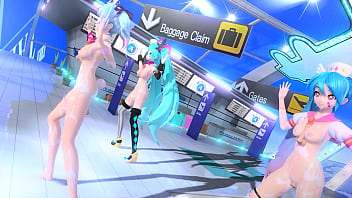 Hatsune miku conejita desnuda