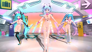 Hatsune miku conejita desnuda