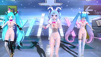 Hatsune miku conejita desnuda