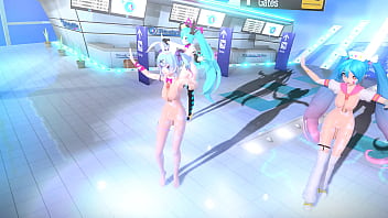 Hatsune miku conejita desnuda