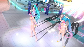 Hatsune miku conejita desnuda
