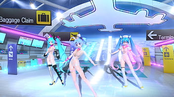 Hatsune miku conejita desnuda