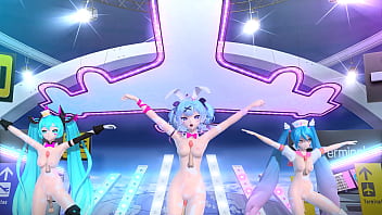 Hatsune miku conejita desnuda