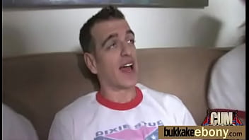 Hot ebony gangbang fun interracial 9