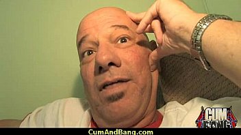 Ebony chick drowned in cum 14