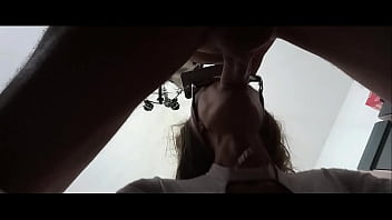 Preview milf gives a quick blowjob with a cum explosion in her mouth