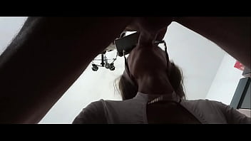 Preview milf gives a quick blowjob with a cum explosion in her mouth