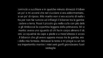 Pompino e sesso con un biberon