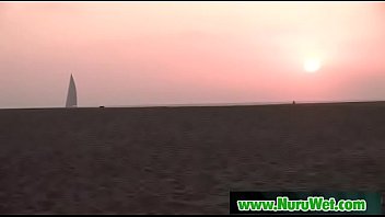 Beautiful asian masseuse gets her pussy licked during massage 15