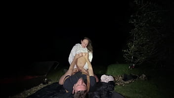 Wife fucked at public camp