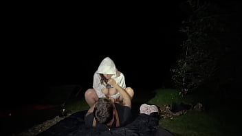 Wife fucked at public camp