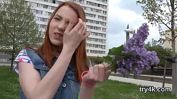 Ideal kitten gives a blowjob in pov and gets tight pussy plowed