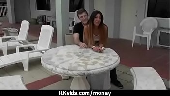 Sexy natural chick trades cash for some rough sex 8