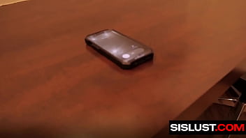 Stepsis fingering herself wildly to thank him sislust