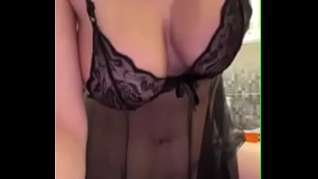 Jerking off to my wife's pussy and big tits