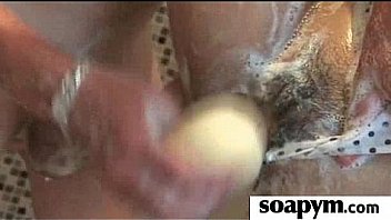 Soapy massage and shower blowjob 17