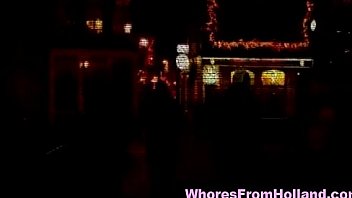 Amateur in dutch red light district to find hooker for sex