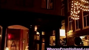 Amateur in dutch red light district to find hooker for sex
