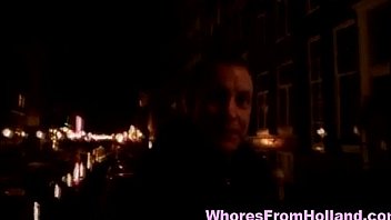 Amateur in dutch red light district to find hooker for sex