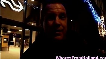 Amateur in dutch red light district to find hooker for sex