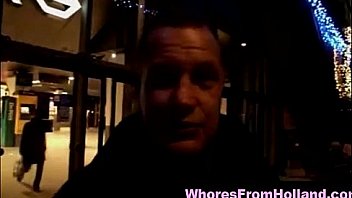 Amateur in dutch red light district to find hooker for sex