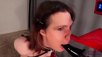 Device bondage blowjob challenge with darttechstudios is live