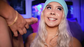 This horny college student's hobby is making her jerkoffs horny on the internet