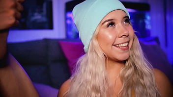 This horny college student's hobby is making her jerkoffs horny on the internet