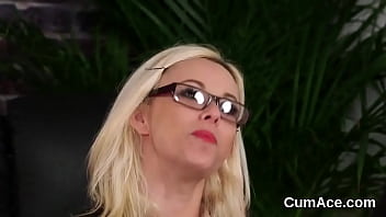 Arousing cutie enjoys a deep throat and plenty of ejaculate on her face