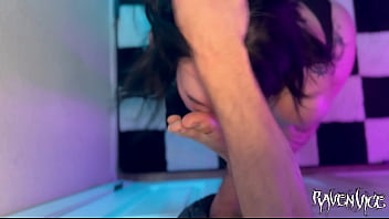 Gloryhole foot worship pov