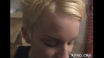 Classy young blonde christen fucks and deepthroats