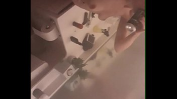 She cleaned my cock before i shower