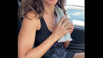 I fuck my ass with a dildo in my car in a parking