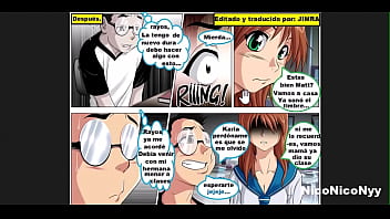 Chico nerd sele presento una hermosa chica para liberarlo de tanta leche acumulada