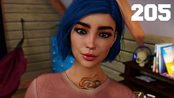 Being a dik #205 talking to the busty pierced blue hair grunge girl about our feelings