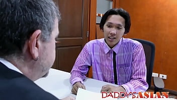 Oriental Employee Barebacked By Old Cock thumbnail