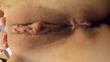 Thin young girlfriend shows her shaved pussy Thin young girlfriend shows her shaved pussy