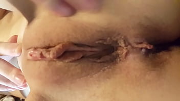 Thin Young Girlfriend Shows Her Shaved Pussy thumbnail