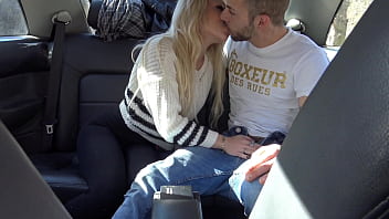 Blonde teen fucked in the ass and cummed in the car ass destroyed public 4k