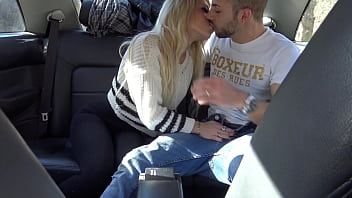 Blonde teen fucked in the ass and cummed in the car ass destroyed public 4k